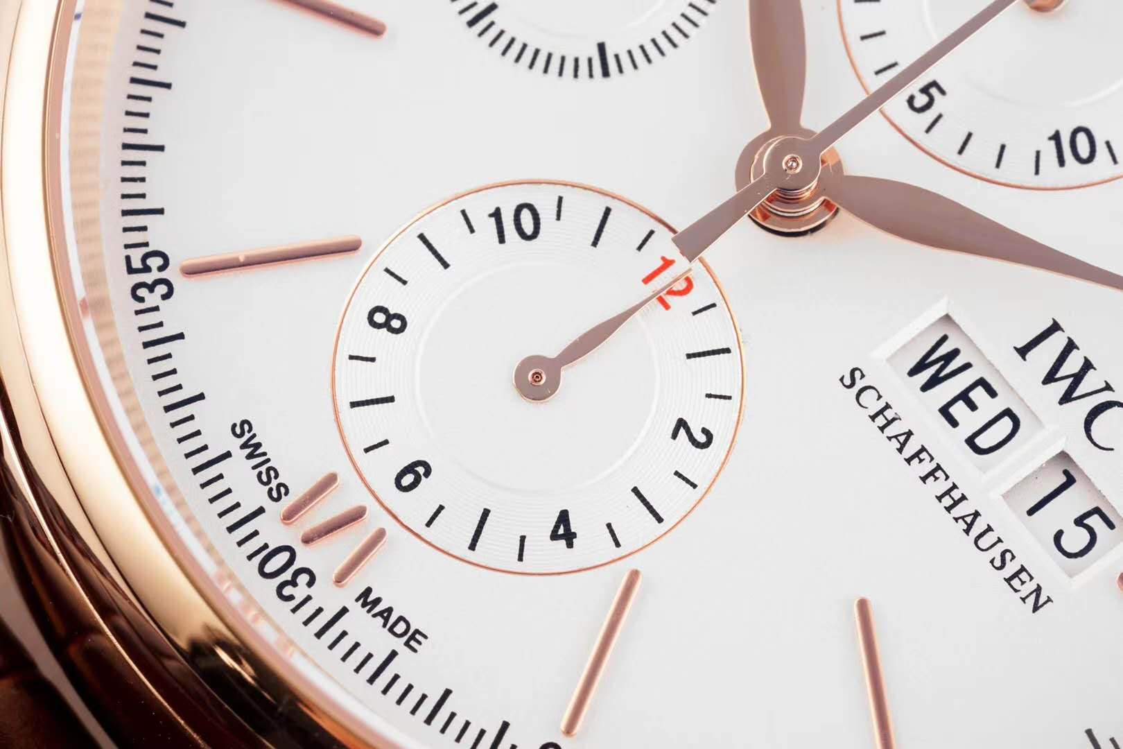 Portofino Chronograph IW391025 Edition “150 Years” White Dial in Rose Gold